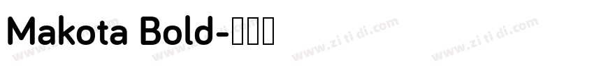 Makota Bold字体转换